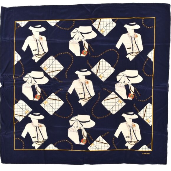 CHANEL Silk Scarf - Picture 1 of 7